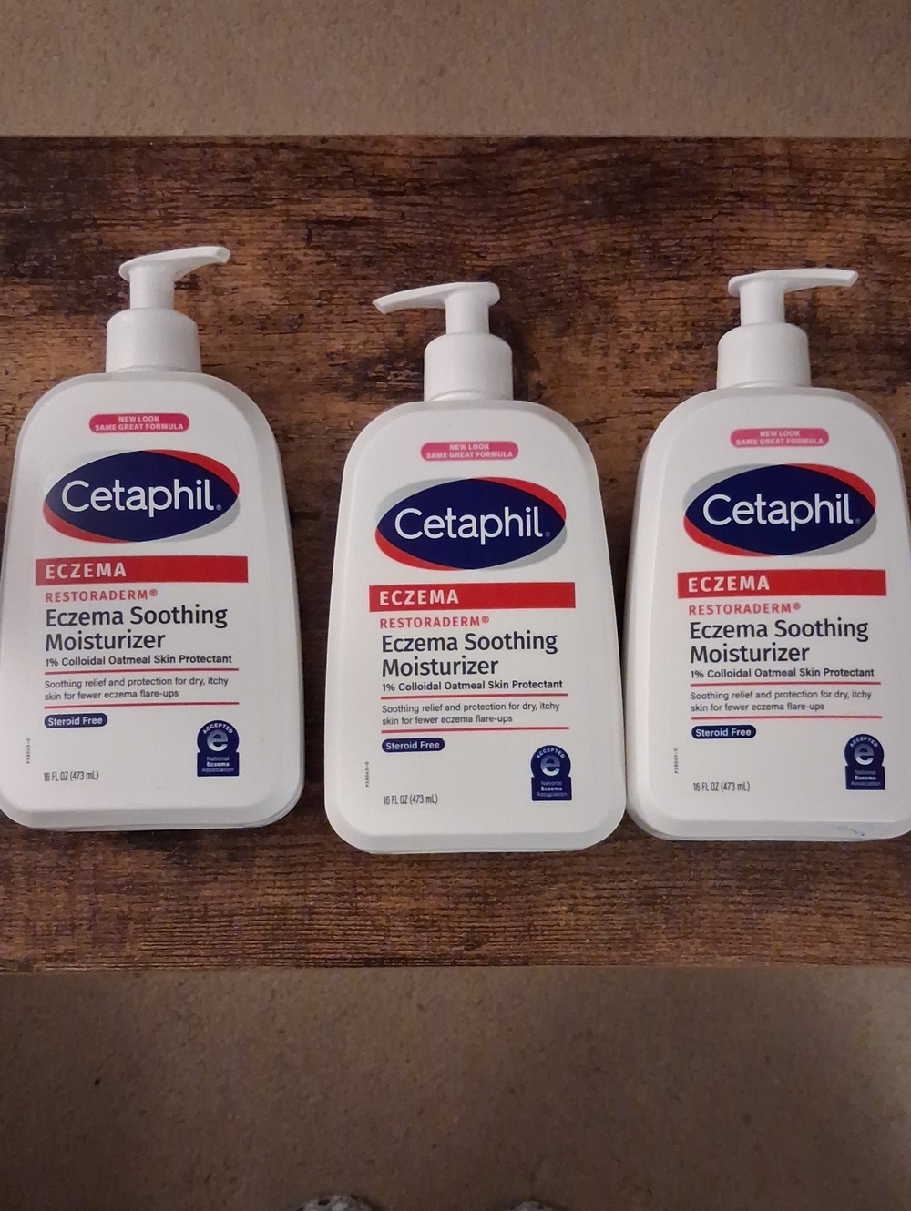 3 Moisturizer Bottles Eczema Soothing Fragrance Free Colloidal Oatmeal Lotion